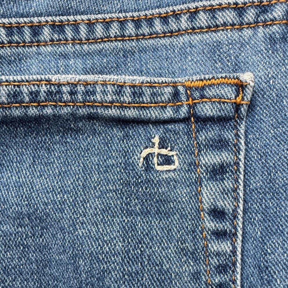 Rag & Bone Dre Low Rise Slim Boyfriend Jeans 28 Distressed Medium Wash - Picture 6 of 6